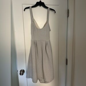 Anthropologie Striped Black and White Women's Dress